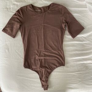 COPY - Everlane Crew neck bodysuit mauve, Size: xs